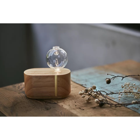 Wood Glass Essential Oil Waterless Nebulizer Diffuser